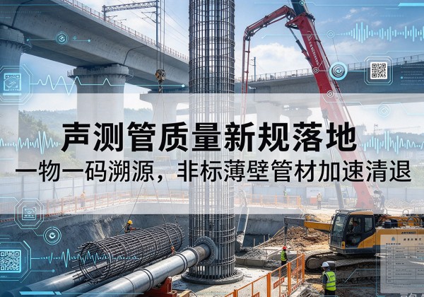 张北声测管质量新规落地，一物一码溯源，非标薄壁管材加速清退